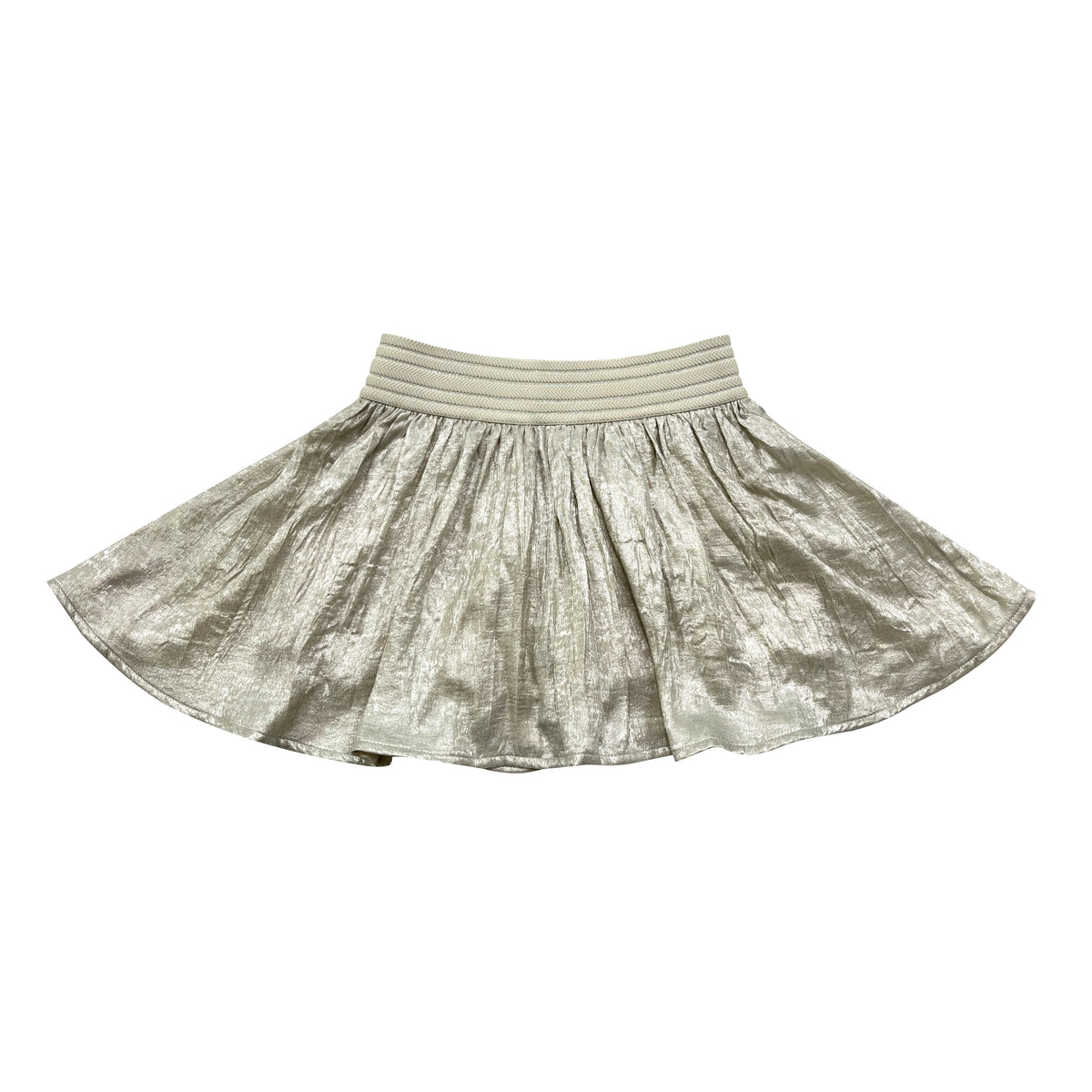 Gold Pleated Skort