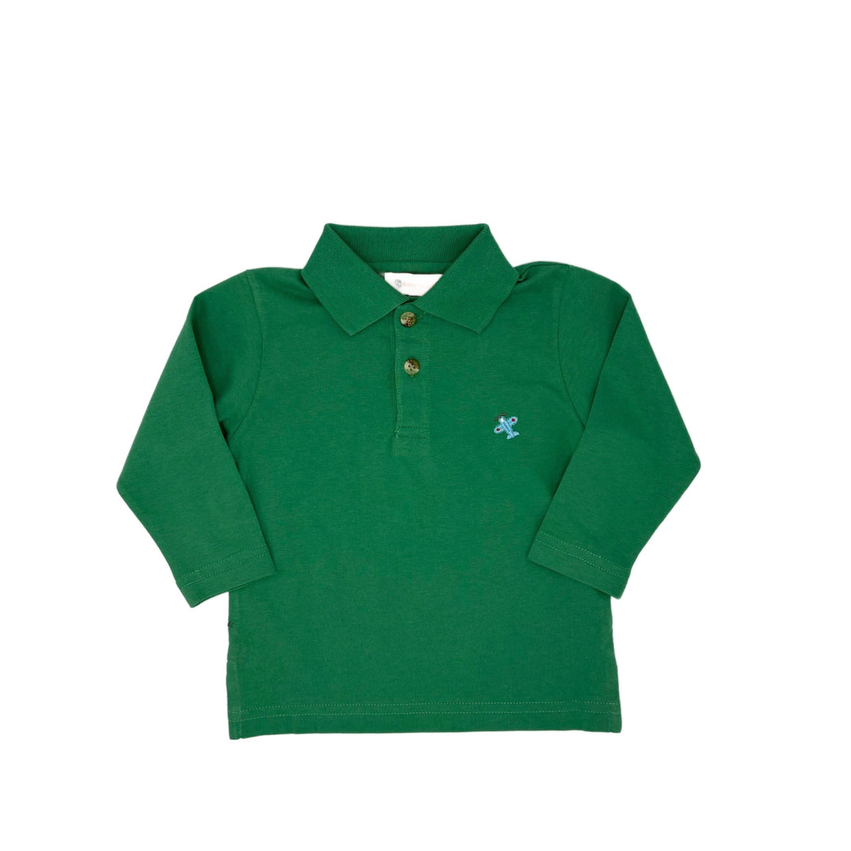 LS Green Airplane Polo