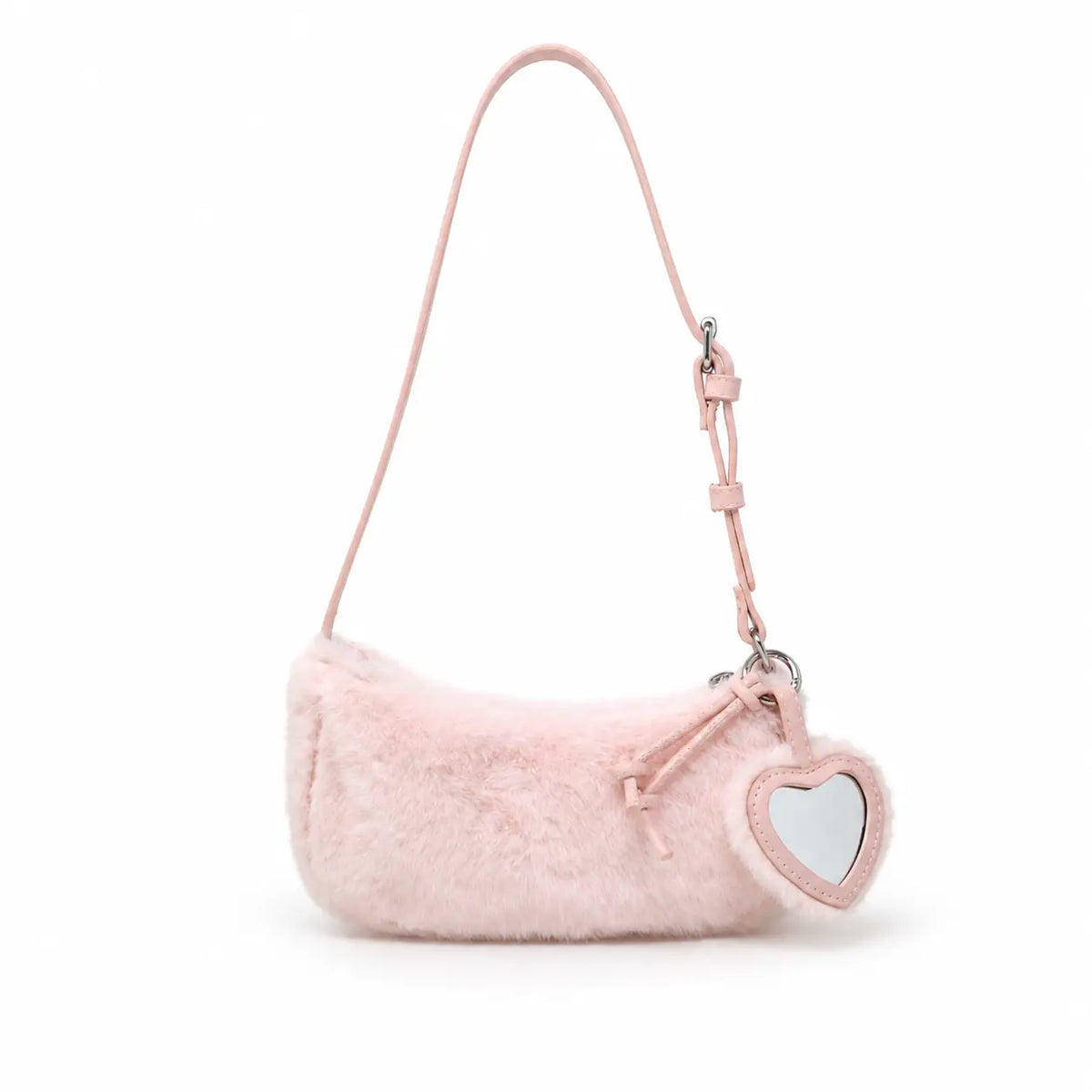 Pink Fuzzy Shoulder Bag
