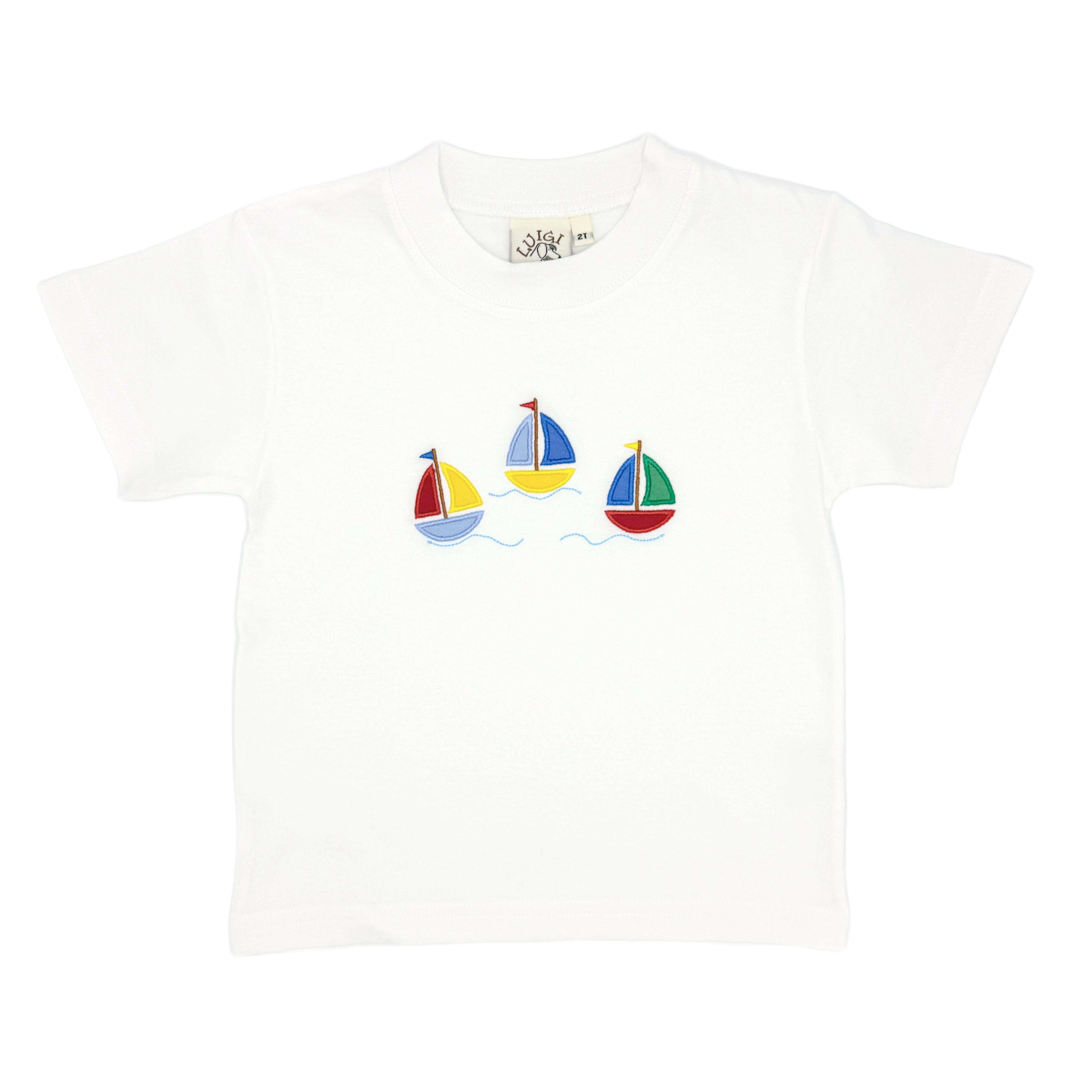 White Sailboats Tee