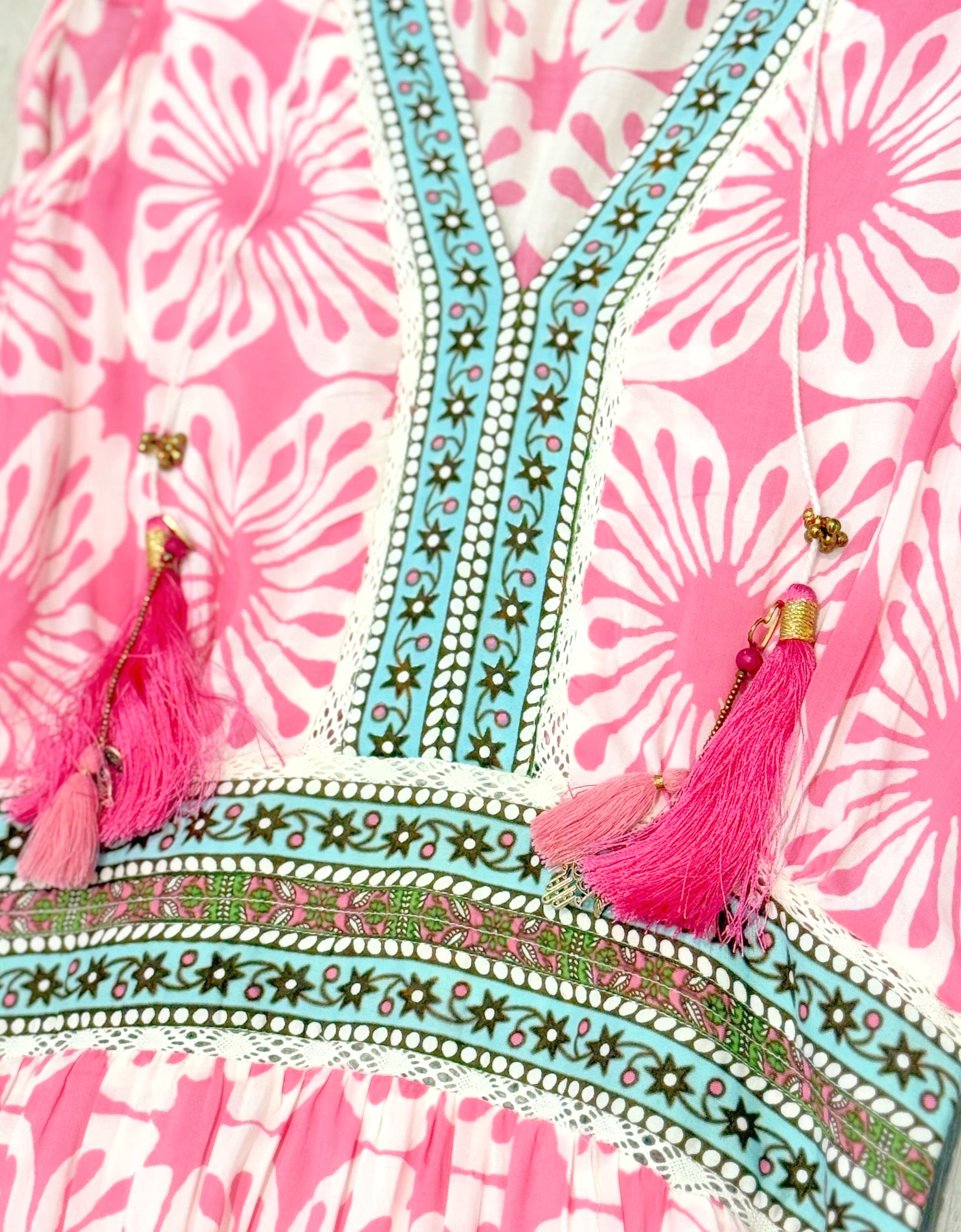Pink Green Anabelle Maxi