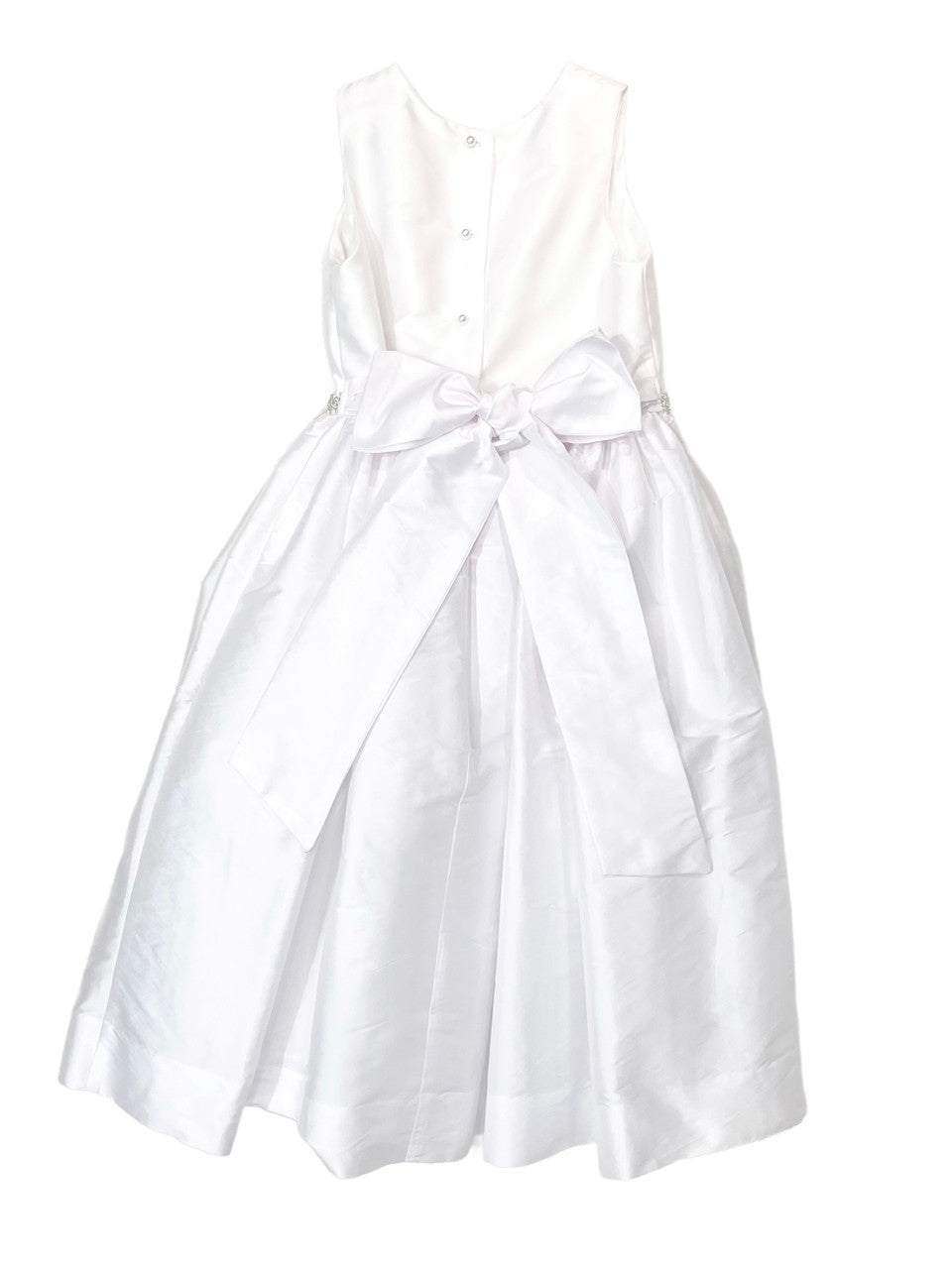 White Sleeveless 4943 Dress