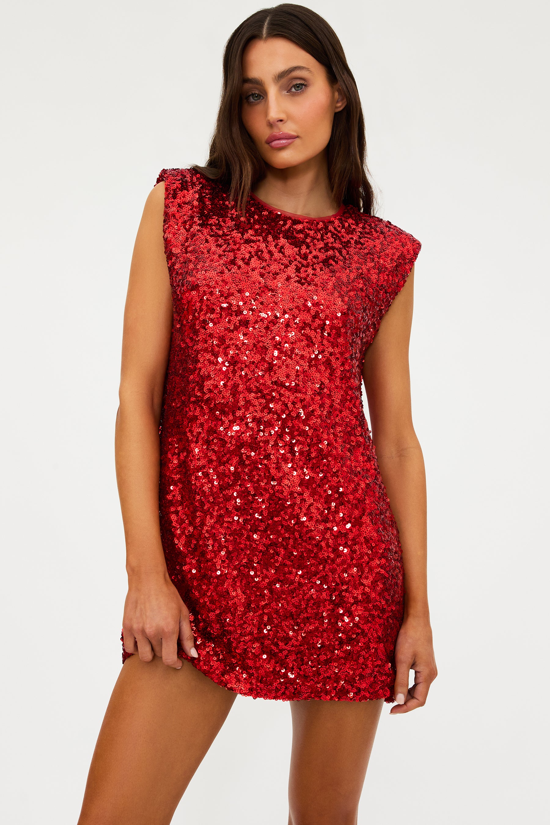 Red Sequin Mirabel Dress